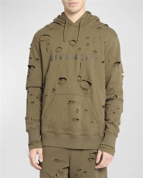 celebs givenchy hoodie|givenchy men's destroyed hoodie.